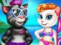 Jwèt Angela ak Tom Beach pou Vakans  sou entènèt