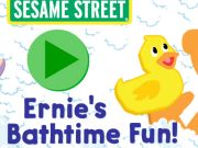 Jwèt 123 Sezam Street: Fun Bathtime Ernie a  sou entènèt