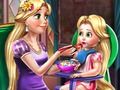 Jwèt Rapunzel: bay ti bebe a manje  sou entènèt