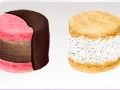 Jwèt Pou kwit manje sandwich Macaron krèm glase  sou entènèt