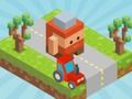 Jwèt Blocky Road sou entènèt