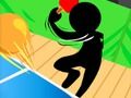 Jwèt Stickman ping pong sou entènèt