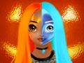 Jwèt Princess Halloween makiyaj Halffaces Leson patikilye  sou entènèt