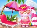 Jwèt Bonjou Kitty Beach plezi  sou entènèt
