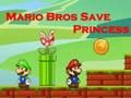 Jwèt Sou entènèt jwèt Mario Bros sove Princess  sou entènèt
