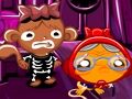 Jwèt Monkey Go Happy Etap 575 Monkeys Go Halloween  sou entènèt