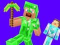 Jwèt Minecraft: Creeper vs Enderman  sou entènèt