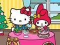 Jwèt Bonjou Kitty ak zanmi Nwèl Dine  sou entènèt