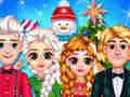 Jwèt Sou entènèt jwèt Frozen Princess Nwèl Selebrasyon  sou entènèt