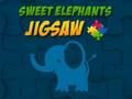 Jwèt Sou entènèt jwèt Sweet Elephants Jigsaw  sou entènèt