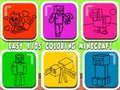 Jwèt Jwèt Easy Kids koloran Minecraft  sou entènèt
