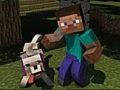 Jwèt Sou entènèt jwèt Minicraft: Steve ak Wolf avanti  sou entènèt