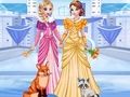 Jwèt Sou entènèt jwèt Glas abiye Elsa & Anna a  sou entènèt