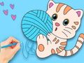 Jwèt Liv koloran: Cute Cat  sou entènèt