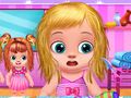 Jwèt Babysitter timoun salon cheve sou entènèt