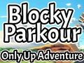 Jwèt Blocky Parkour: Se sèlman moute avanti  sou entènèt