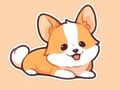 Jwèt Liv koloran: Corgi  sou entènèt