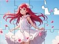 Jwèt Sou entènèt jwèt Jigsaw Puzzle: White Dress Girl  sou entènèt