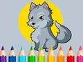 Jwèt Liv koloran: Wolf sou entènèt Jwèt Liv koloran: Wolf sou entènèt