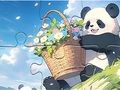 Jwèt Jwèt Devinèt tèt: Panda flè panyen  sou entènèt