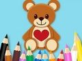 Jwèt Liv koloran: Toy Bear  sou entènèt
