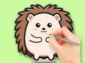 Jwèt Liv koloran: Cute Hedgehog  sou entènèt