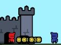 Jwèt Castlewars wouj ak ble  sou entènèt