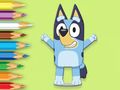 Jwèt Liv koloran: Happy Bluey  sou entènèt