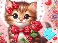 Jwèt Jwèt Devinèt tèt: chat Bowknot  sou entènèt