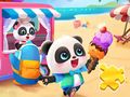 Jwèt Jigsaw Puzzle: Machin krèm glase ti bebe panda  sou entènèt