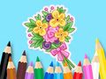 Jwèt Liv koloran: Bouquet Lanmou  sou entènèt