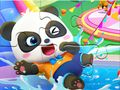 Jwèt Jigsaw devinèt: ti bebe panda dlo pak sou entènèt