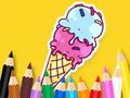 Jwèt Liv koloran: Cool Ice Cream  sou entènèt