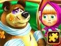 Jwèt Sou entènèt jwèt Masha ak devinèt tèt Bear  sou entènèt