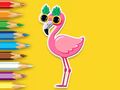 Jwèt Liv koloran: Flamingo  sou entènèt