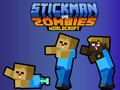 Jwèt Sou entènèt jwèt Stickman vs zonbi WorldCraft  sou entènèt