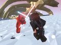 Jwèt Roblox: Duels Lightsaber  sou entènèt