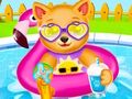 Jwèt Sou entènèt jwèt Tibebe ki fèk fèt puppy douch  sou entènèt