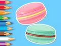 Jwèt Liv koloran: Macaron  sou entènèt
