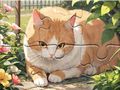 Jwèt Sou entènèt jwèt Jigsaw Puzzle: Cat Garden  sou entènèt