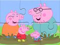 Jwèt Jigsaw devinèt: Peppa kochon labou flak dlo sou entènèt