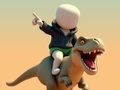 Jwèt Stickman. Arena dinozò sou entènèt Jwèt Stickman. Arena dinozò sou entènèt