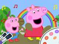 Jwèt Liv koloran: Peppa Pig Muddy komik  sou entènèt