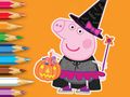 Jwèt Liv koloran: Peppa Pig Halloween  sou entènèt
