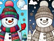 Jwèt Liv koloran Winter  sou entènèt