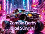 Jwèt Zonbi Derby pixel siviv sou entènèt