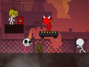 Jwèt Sou entènèt jwèt Stickman lannwit siviv  sou entènèt
