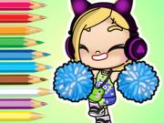 Jwèt Liv koloran: Avatar Mondyal cheerleader  sou entènèt