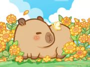 Jwèt Sou entènèt jwèt Jigsaw Puzzle: Capybara nan tounsòl  sou entènèt