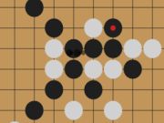 Jwèt Gomoku: senk wòch nan yon ranje  sou entènèt
